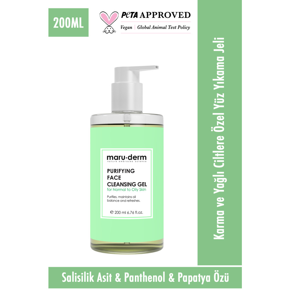 Maru.Derm Maruderm Karma Ve Yağlı Ciltlere Özel Salisilik Asit Yüz Temizleme Jeli 200 ml Cilt Temizleme ve Peeling Fiyatı