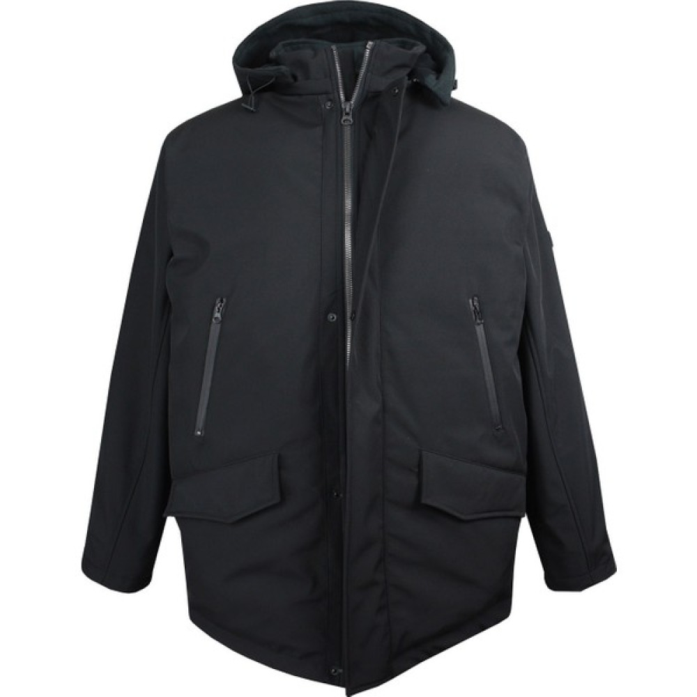 Maruf Shop Erkek Büyük Beden Battal Boy Kalın Kışlık Dolgulu Su Geçirmeyen Softshell Mont Siyah Erkek Mont Fiyatı
