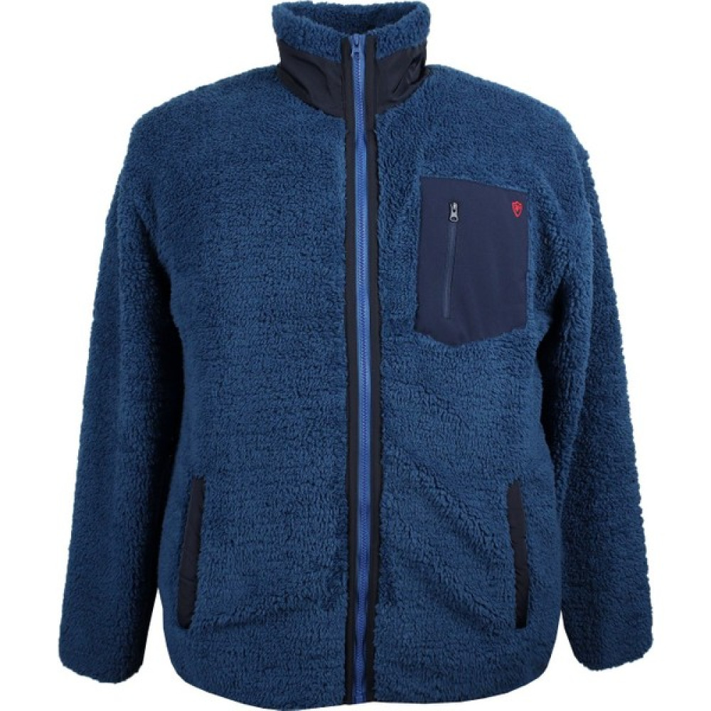 Maruf Shop Erkek Büyük Beden Dik Yakalı Pelüş Sweat Indigo Erkek Sweatshirt Fiyatı