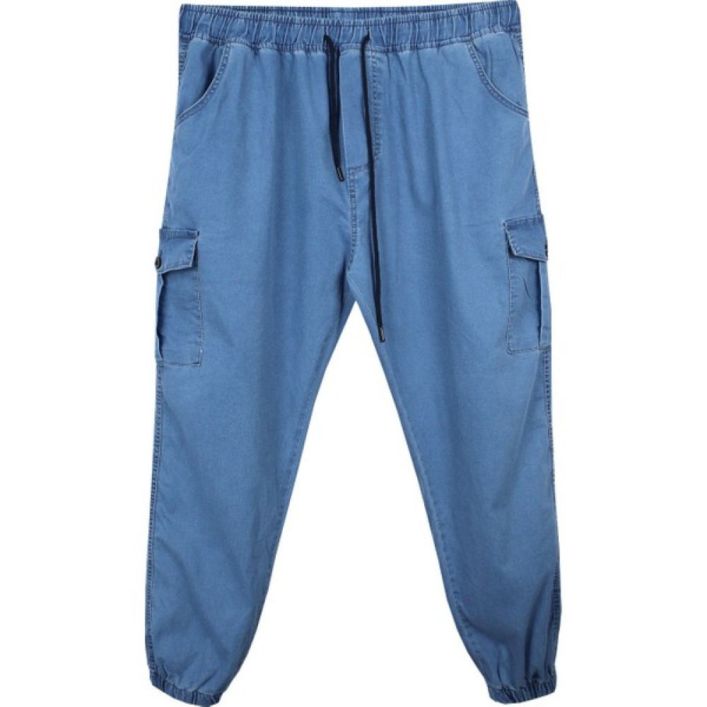 Maruf Shop Kargo Cepli Büyük Beden Kot Jogger Pantolon Açık Mavi Erkek Jeans / Kot Pantolon Fiyatı