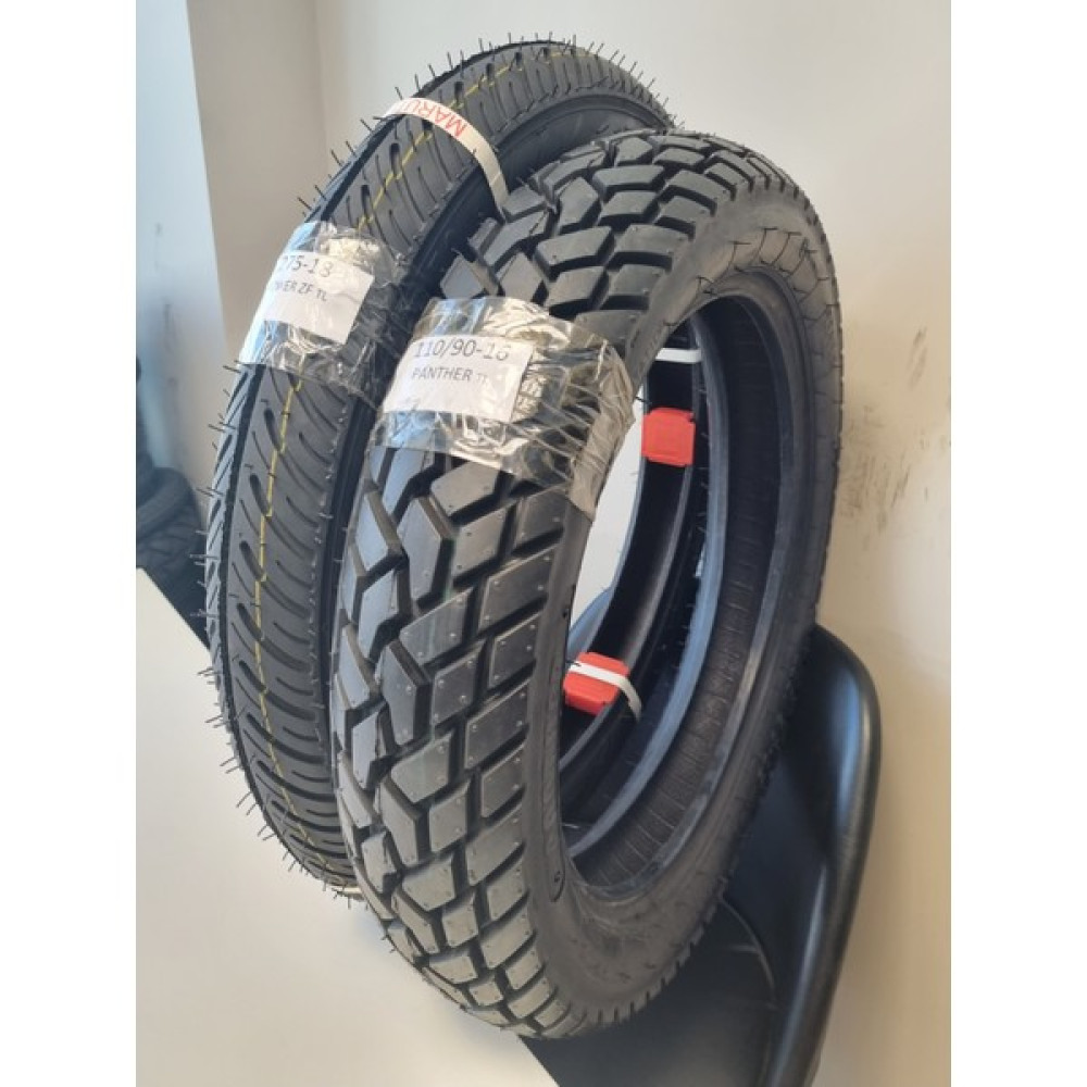Maruti Tyres Set 2.75-18 Power Zp(Tl) ve 110/90-16 Panther(Tl) Ön/arka Takım Lastikler Fiyatı