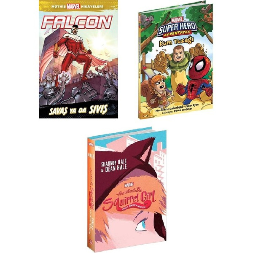 Marvel Falcon - Spider Man - Squirrel Girl 3'lü Çizgi Roman Hikaye Seti Çizgi Roman Fiyatı