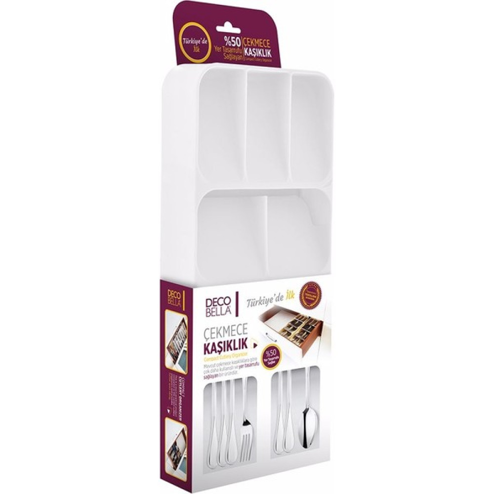 Marvella Comfortline Çekmece İçi Kaşıklık 9 Bölmeli Kaşıklık Çekmece Düzenleyici - renk - Beyaz Pratik Mutfak Gereçleri Fiyatı