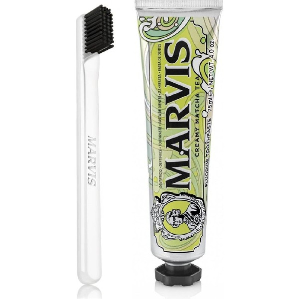 Marvis Creamy Matcha Tea Diş Macunu 75 ml ve Marvis White Soft Diş Fırçası Diş Macunları Fiyatı