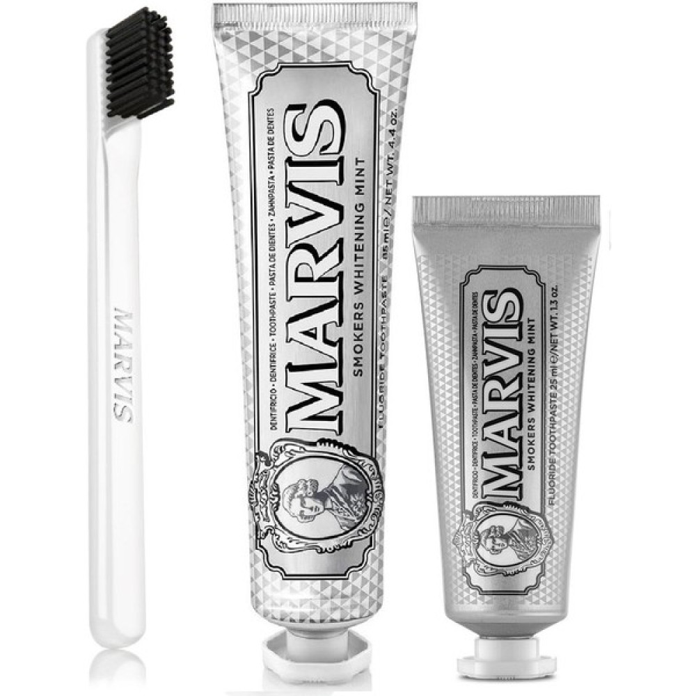 Marvis Smokers Mint 3'Lü 85 Ml + 25 Ml + Marvis Yumuşak Diş Fırçası - 29 Diş Macunları Fiyatı