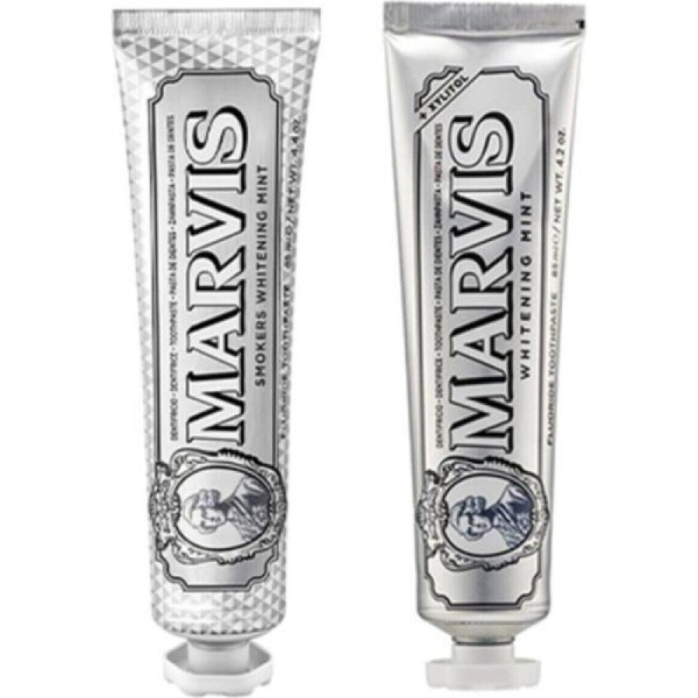 Marvis Smokers Whitening Mint 85 ml + Whitening Mint 85 ml Diş Macunları Fiyatı
