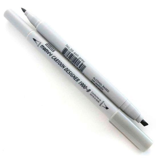 Marvy 1900B-S-39 Ash Grey Grafik Markör Kalem