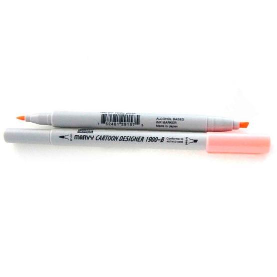 Marvy 1900B-S-57 Gülpembe Grafik Markör Kalem