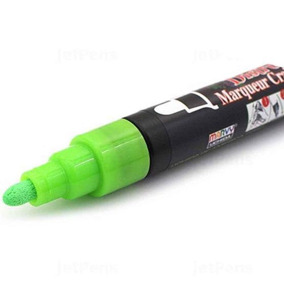 Marvy 470-S Mavi Sıvı Tebeşir Kalemi Fosforlu