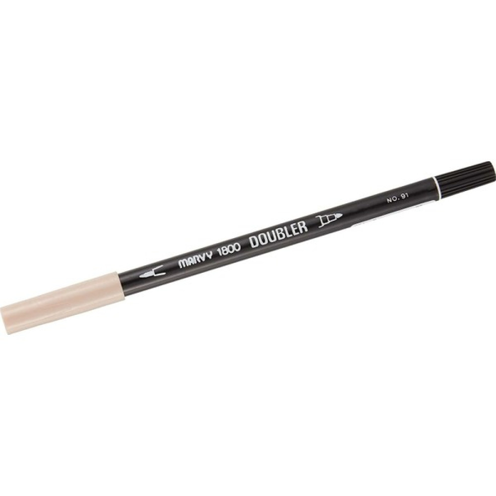 Marvy Çift Uçlu Brush Pen Fırça Keçeli Kalem Markör Bej 1800-91 Keçe Uçlu Kalem Fiyatı