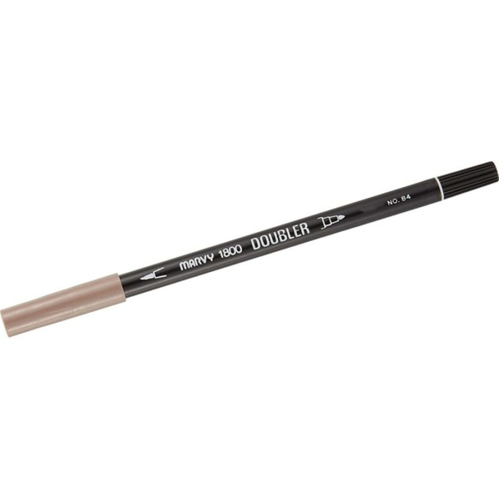 Marvy Çift Uçlu Brush Pen Fırça Keçeli Kalem Markör Boz Kahverengi 1800-84 Keçe Uçlu Kalem Fiyatı