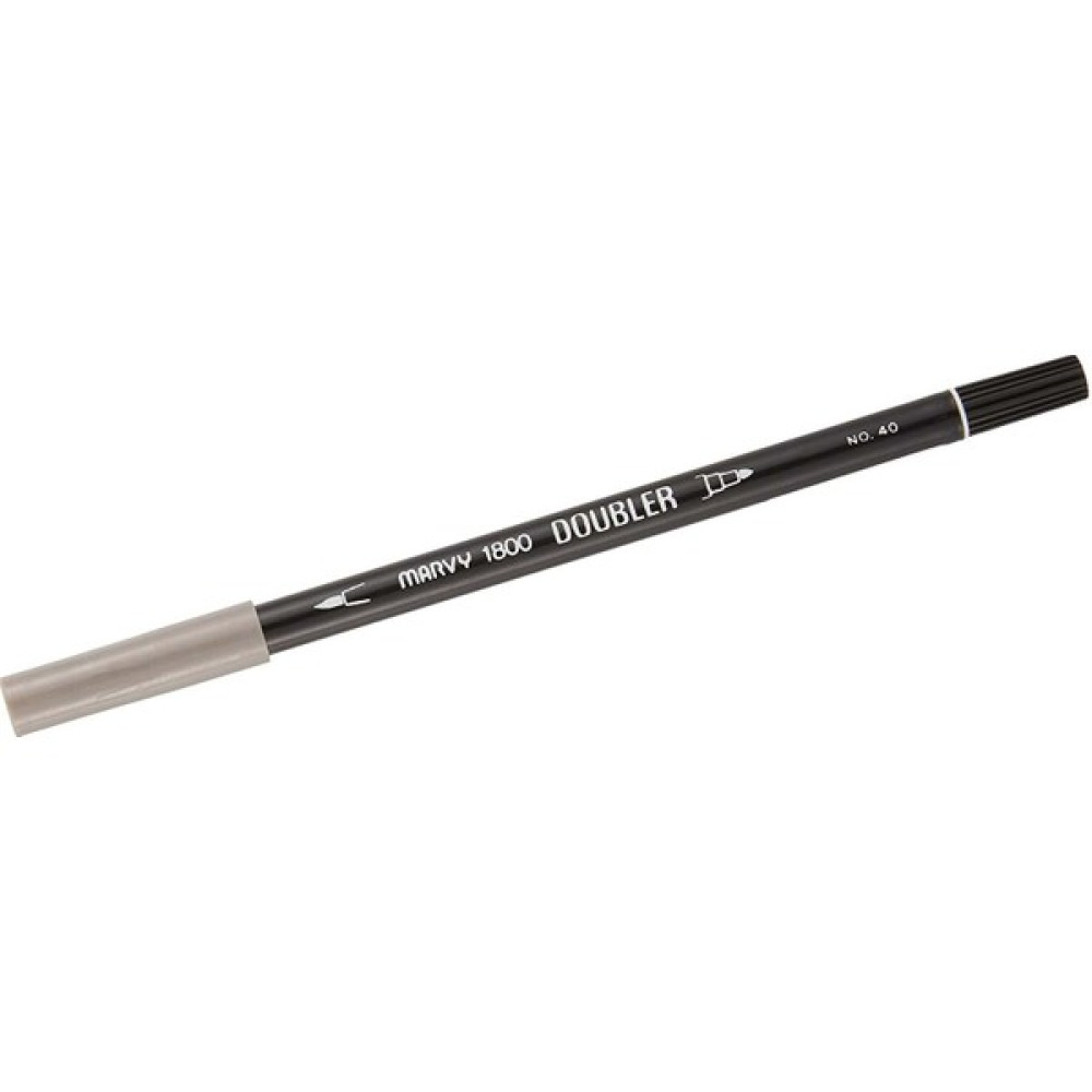 Marvy Çift Uçlu Brush Pen Fırça Keçeli Kalem Markör Füme 1800-40 Keçe Uçlu Kalem Fiyatı