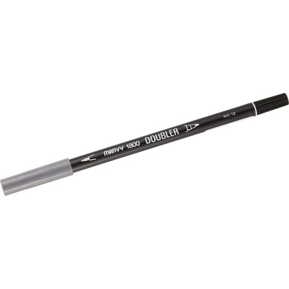 Marvy Çift Uçlu Brush Pen Fırça Keçeli Kalem Markör Gri 1800-12 Keçe Uçlu Kalem Fiyatı
