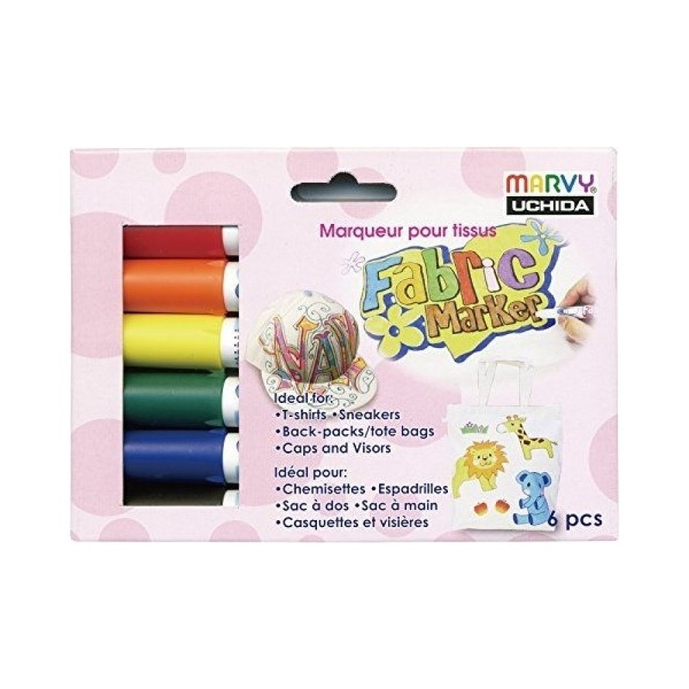 Marvy Fabric Marker Tshirt Boyama Kalemi 6'Lı Kalem & Yazı Gereçleri Fiyatı
