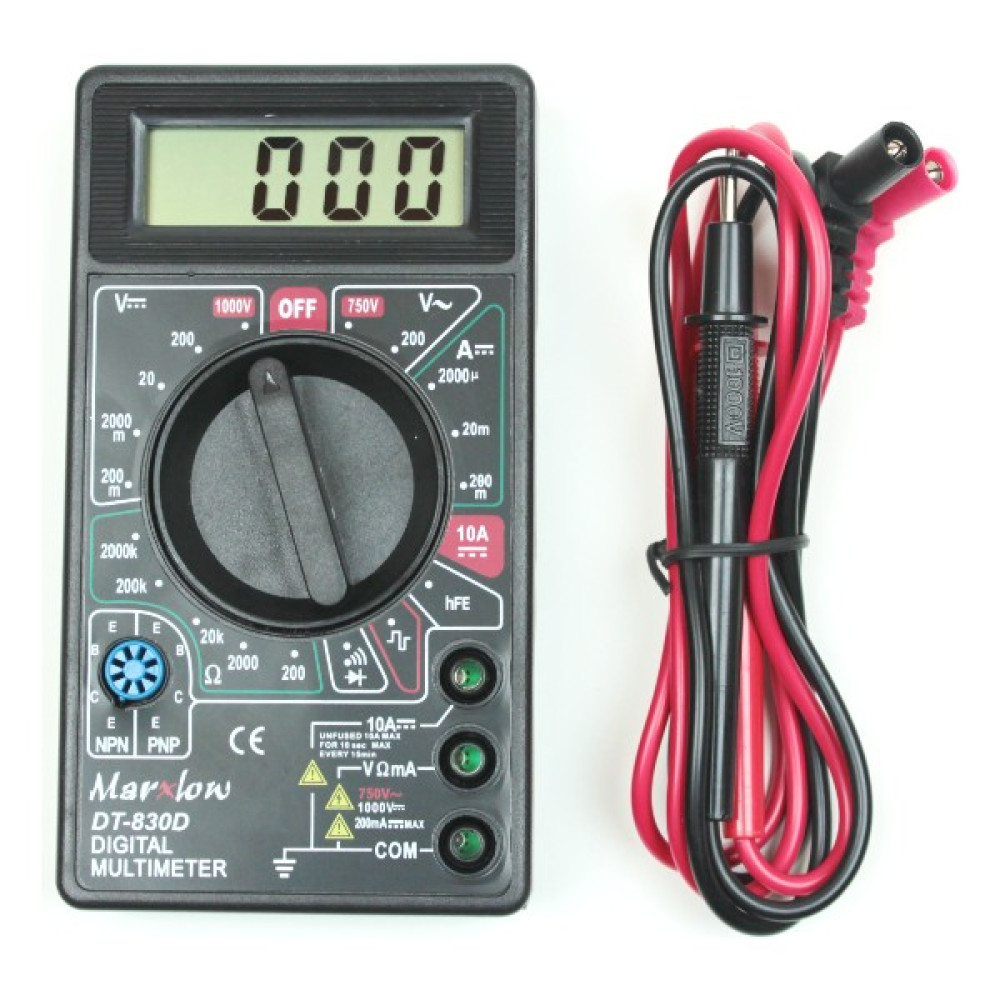 Marxlow DT-830D Dijital Multimetre Avometre - Digital Ölçü Aleti - Akım, Voltaj, Direnç Ölçer - Marxlow Diğer Test ve Ölçüm Cihazları Fiyatı