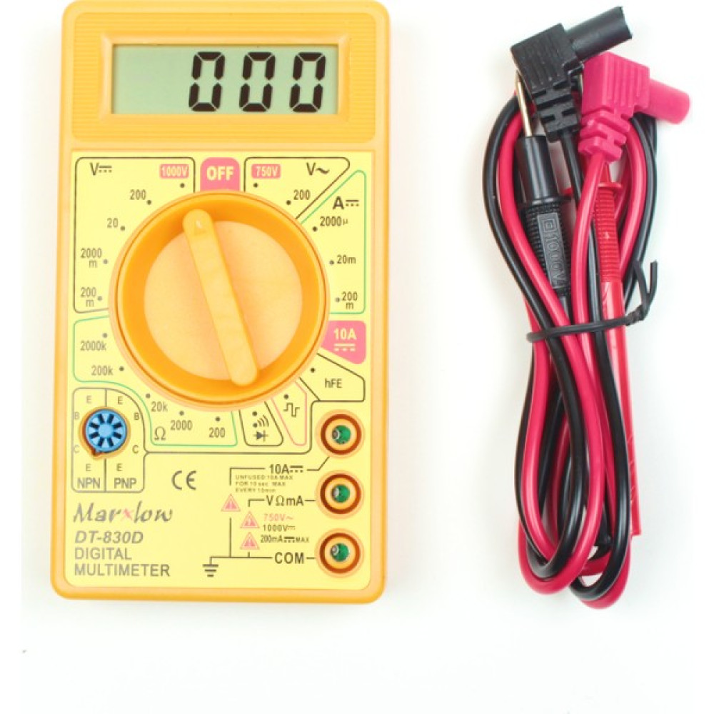 Marxlow DT-830D Dijital Multimetre(Avometre) - Sarı Ölçü Aleti Diğer Test ve Ölçüm Cihazları Fiyatı