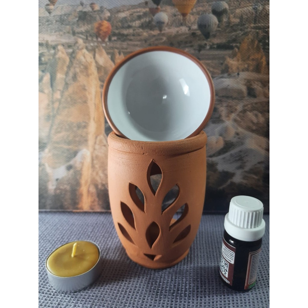 Mary Collection Lotus Model Toprak Buhurdanlık Set - Beyaz Diğer Fiyatı