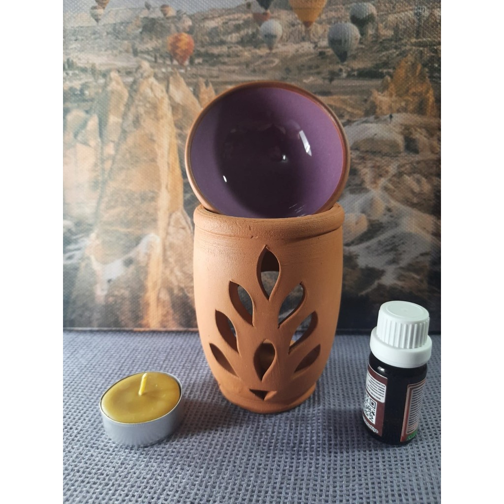 Mary Collection Yaşam Çiçeği Model Toprak Buhurdanlık Set - Lila Diğer Fiyatı