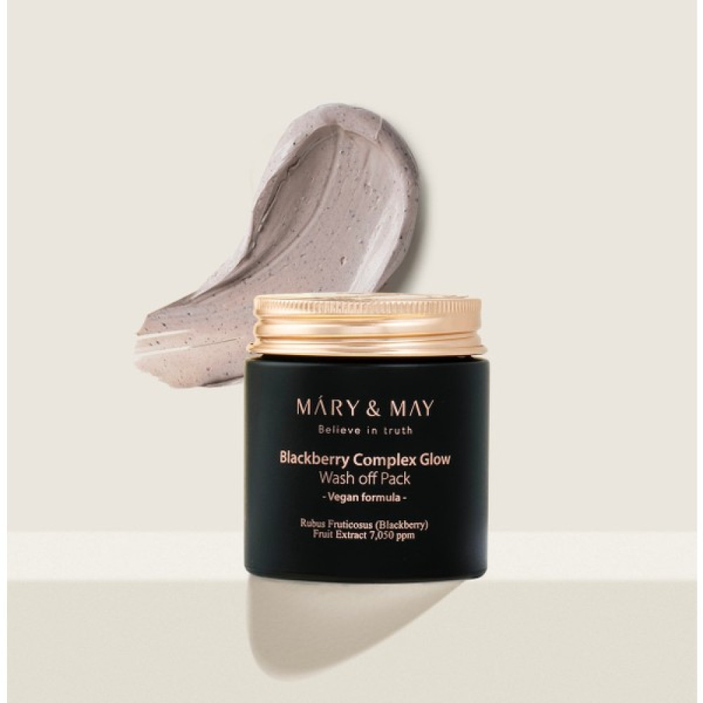 Mary & May Blackberry Glow Wash Off Pack - Nemlendirici ve Aydınlatıcı Cilt Bakım Maskesi 125ML Maskeler Fiyatı