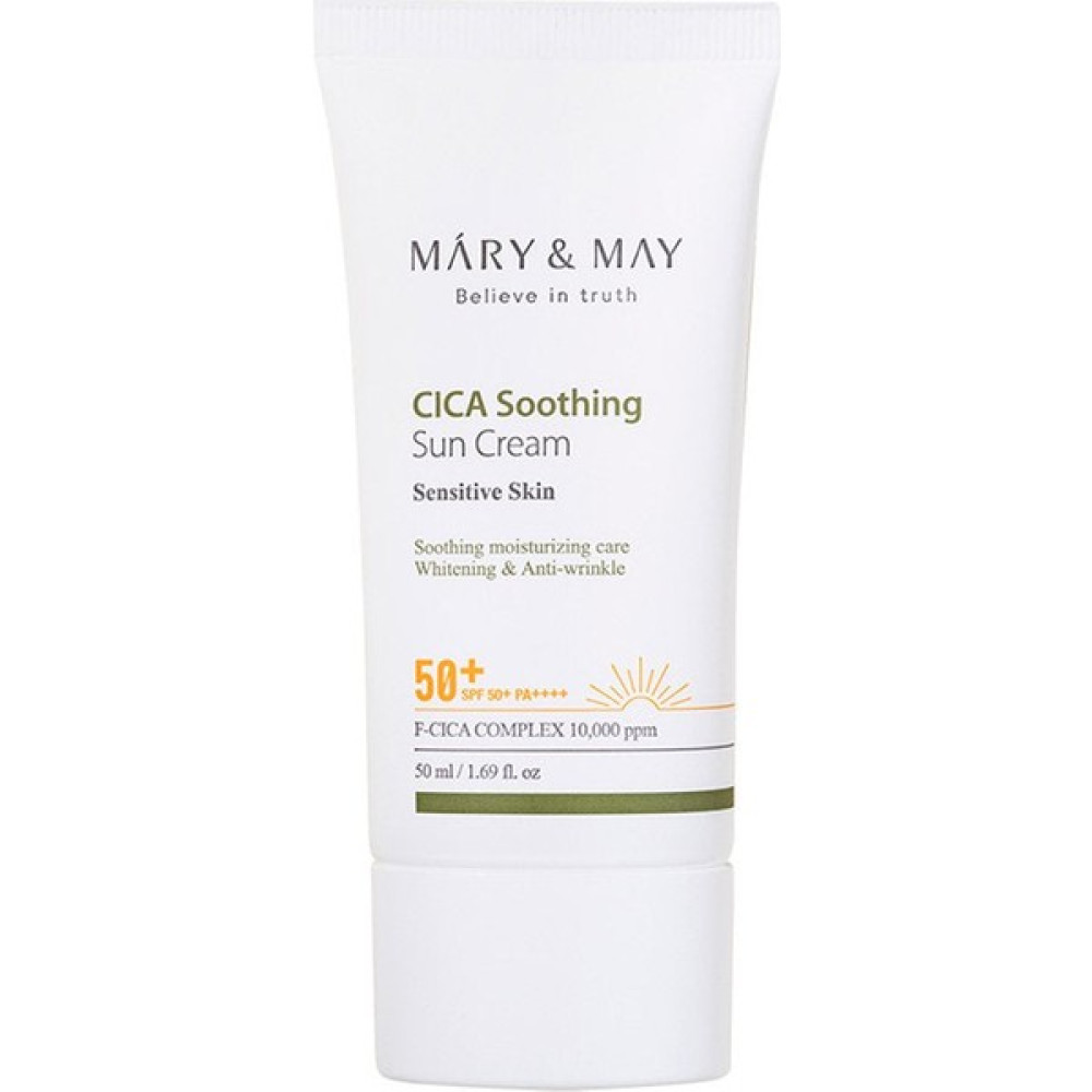 Mary & May Cica Soothing Sun Cream - Cica Yatıştırıcı Güneş Kremi SPF50+ Pa++++ 50ML Güneş Kremleri ve Losyonları Fiyatı