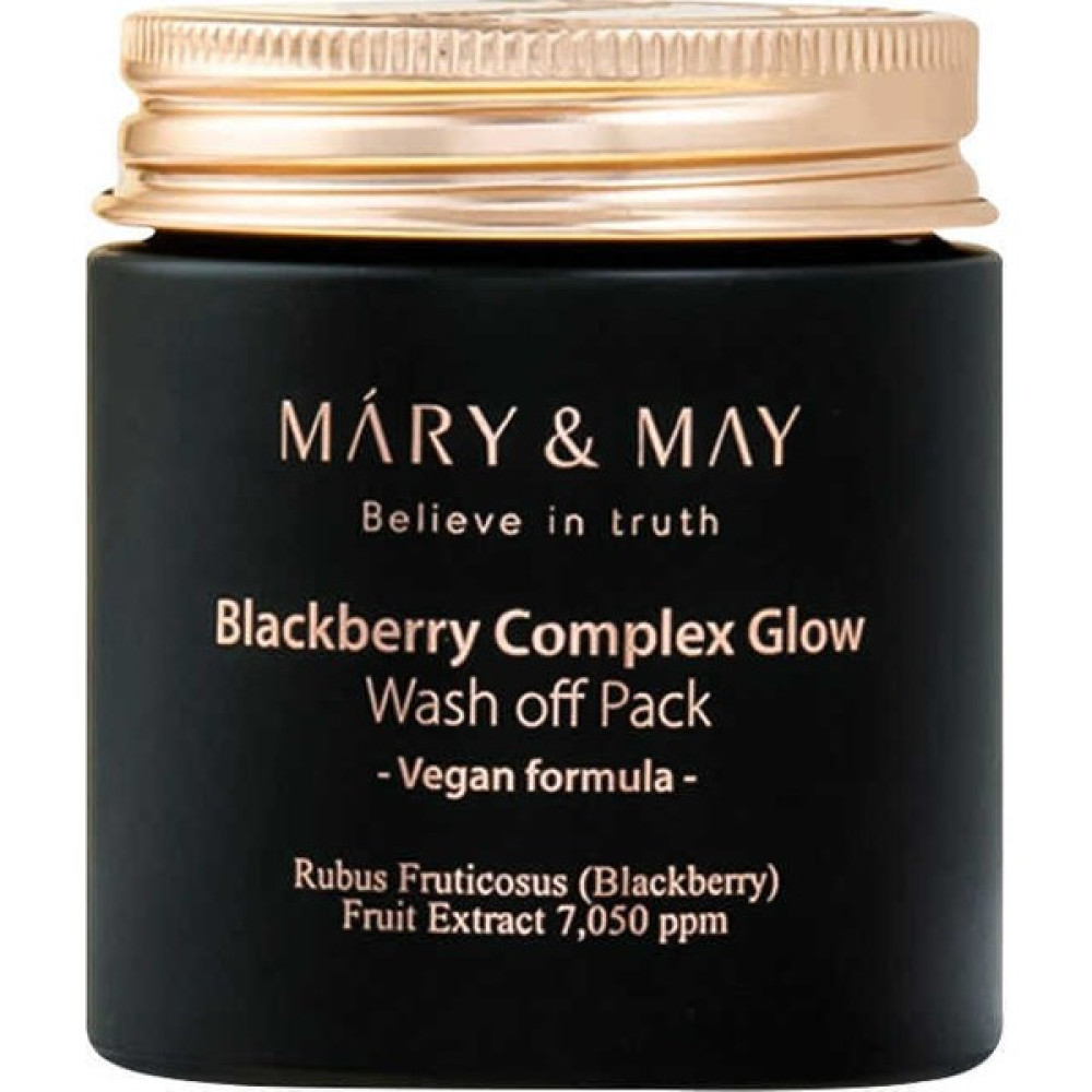 Mary & May Mary And May Blackburry Complex Glow Wash Off Pack Nemlendirici ve Aydınlatıcı Cilt Bakım Maskesi 125G Maskeler Fiyatı
