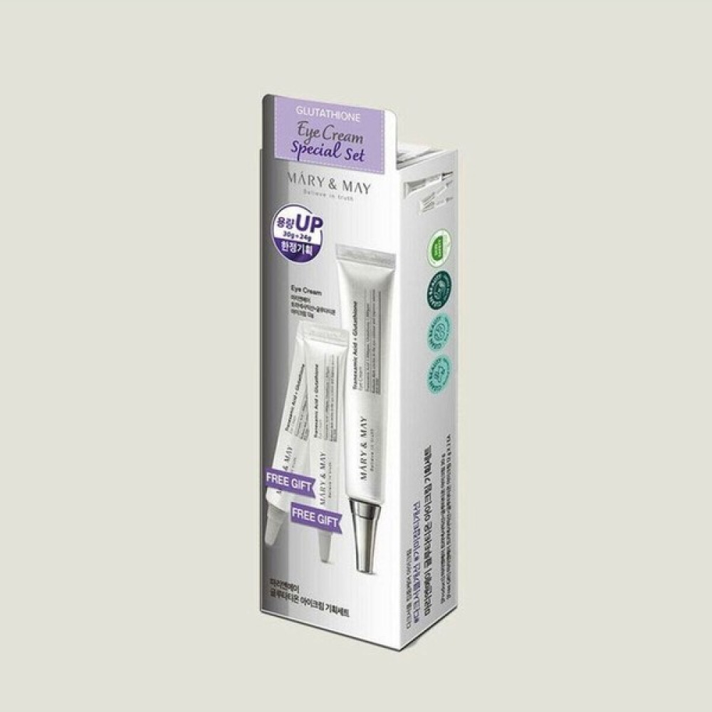 Mary & May Tranexamic Acid Glutathion Koyu Halka Karşıtı Aydınlatıcı Göz Çevresi Kremi Set 30G (12G Göz Kremi Fiyatı