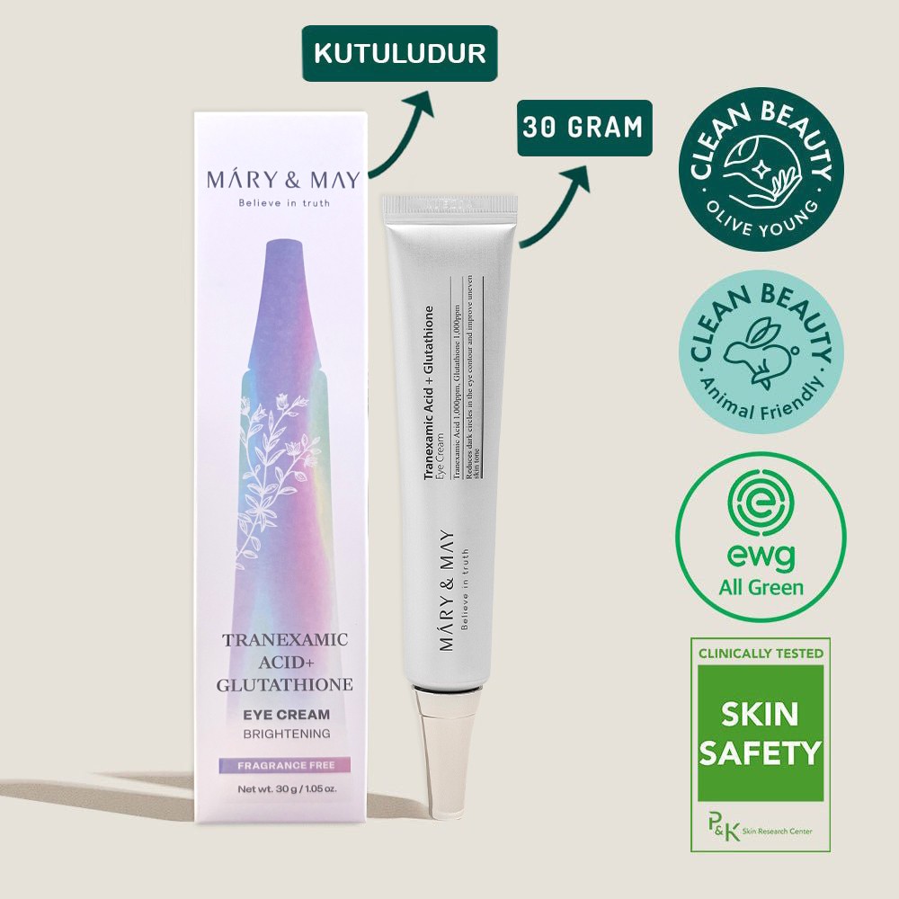 Mary & May Tranexamic Acid+Glutathion Göz Çevresi Kremi 30 gr Göz Kremi Fiyatı