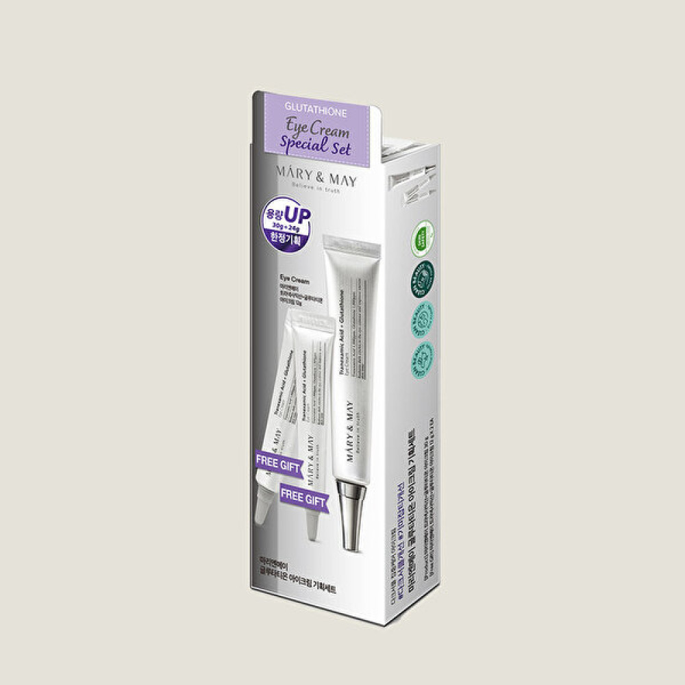 Mary & May Tranexamic Acid+Glutathion Koyu Halka Karşıtı Aydınlatıcı Göz Çevresi Kremi Set (30G+12G X2) Göz Kremi Fiyatı