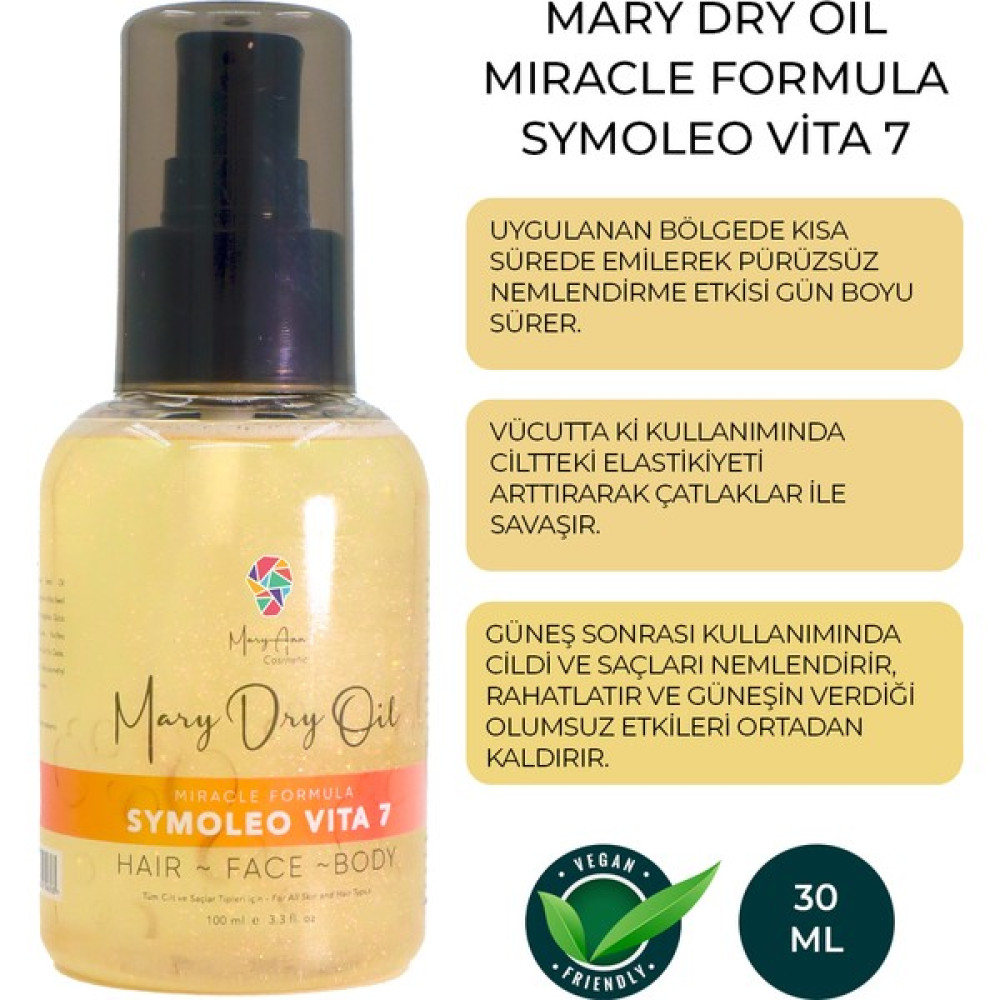 Maryann Mary Dry Oil Symoleo Vita 7 Nemlendirici Kuru Yağ Nemlendiriciler Fiyatı