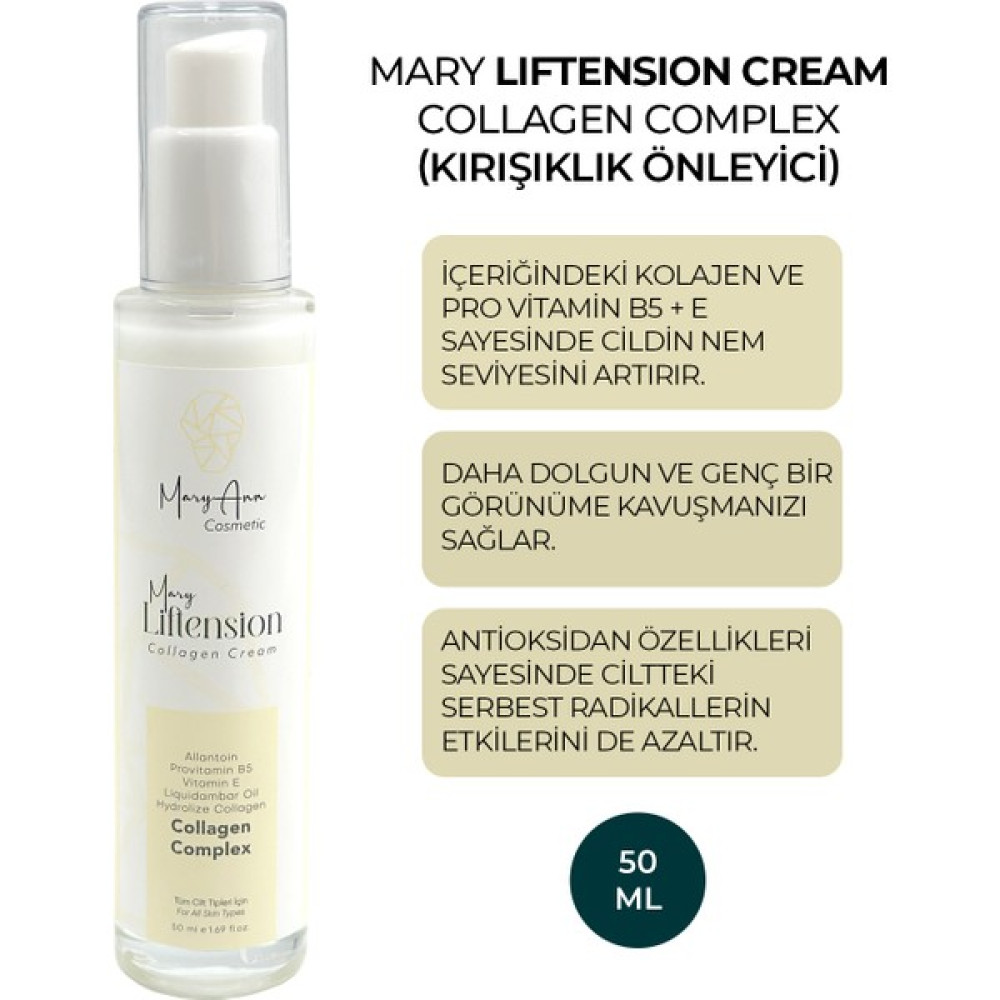 Maryann Mary Liftension Collagen Complex Cream Anti-Aging / Yaşlanma Karşıtı Fiyatı