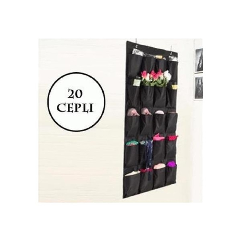 Marydien 20 Cepli Kapı Arkası Çok Amaçlı Organizer Düzenleyici Siyah - Standart - Renkli Saklama Kapları Fiyatı