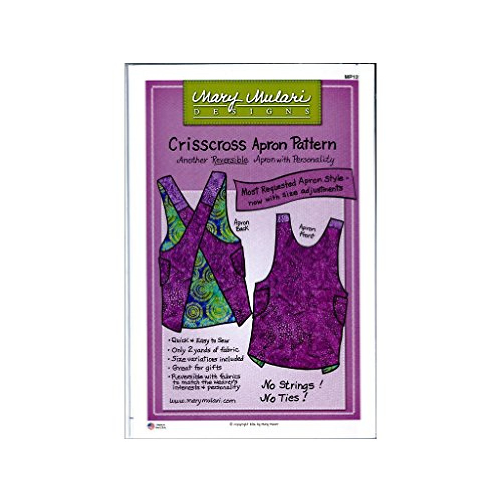 Mary's Productions MAPMP12 Crisscross Apron Arts and Crafts Supplies, Original Version