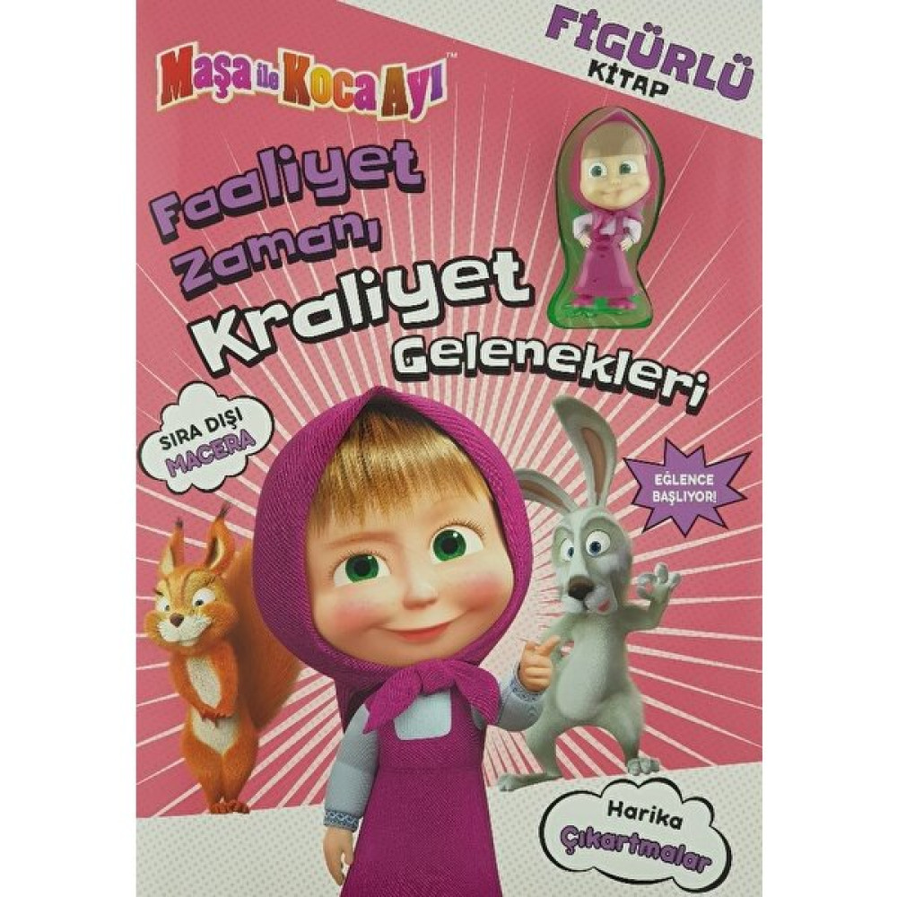 Maşa İle Koca Ayı Faaliyet Zamanı Figürlü Kitap Okul Öncesi Eğitici & Öğretici Kitaplar Fiyatı