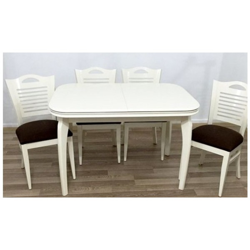 Masa ST MUZ ayak Merdiven Sandalye BabyFace Kumaş Model Parlak Lake Kayın Retro Masa - Sandalye Seti / Takımı Fiyatı