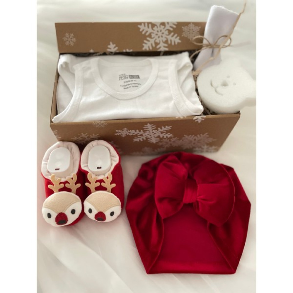 Masal Baby Kids Bebek Yılbaşı Temalı Geyik Detaylı Çıngıraklı Patik (Mendil & Sünger ) Kışlık Polar Bebek Patiği Yenidoğan Kız Bebek Hediyelik Y... Bebek Ayakkabısı Fiyatı