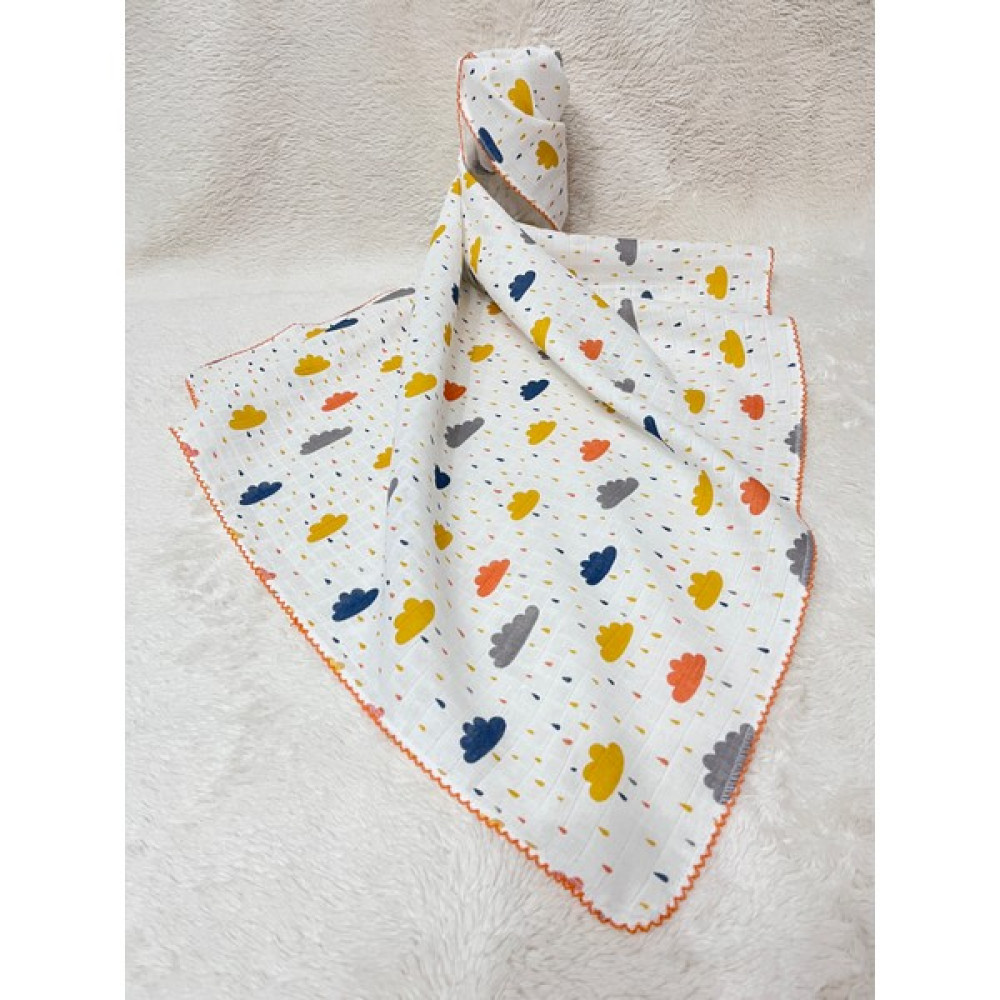 Masal Baby Kids Çok Amaçlı Müslin Örtü 80 x 90 cm Yeni Doğan & Bebek & Çocuk Renkli Bulut Müslin Bez & Müslin Battaniye Hamilelik ve Emzirme Fiyatı