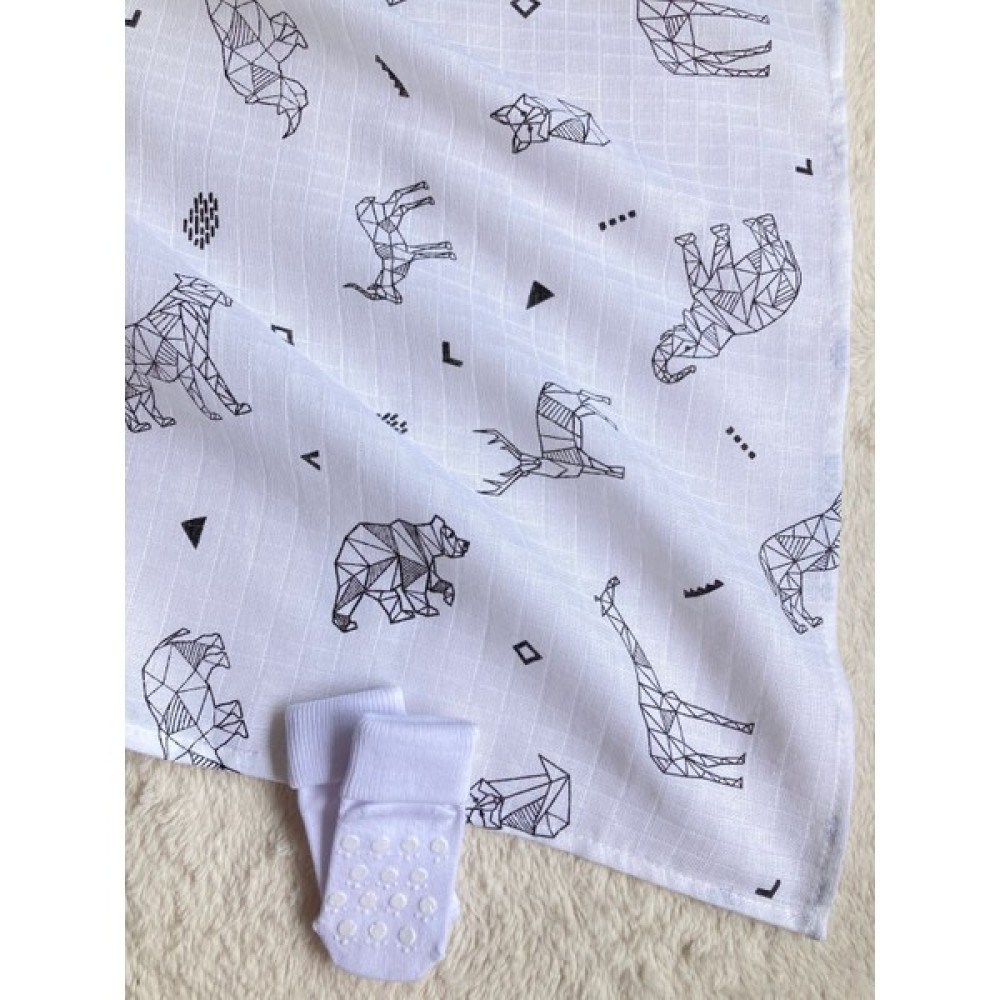 Masal Baby Kids Müslin Battaniye 85X75 cm Bebek & Çocuk & Yeni Doğan Müslin Bez / Origami Müslin Örtü Kaymaz Çorap Hediye Bebek Battaniyesi Fiyatı