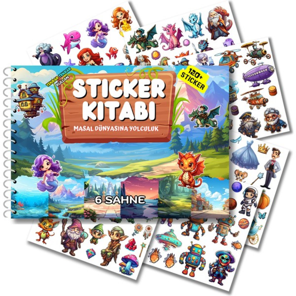 Masal Dünyasına Yolculuk Sticker Kitabı Okul Öncesi Eğitici & Öğretici Kitaplar Fiyatı