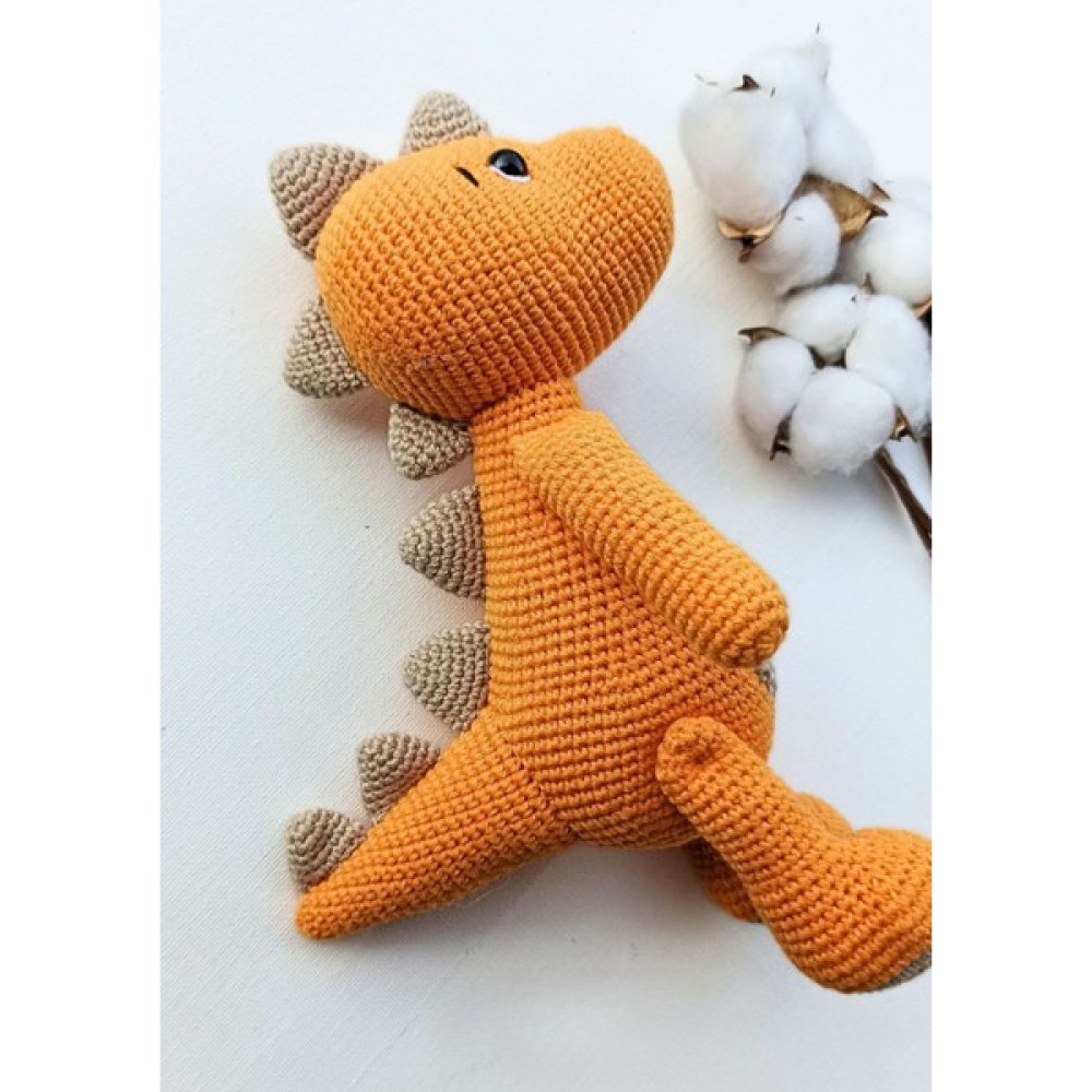 Masal Örgü Dünyası Amigrumi Dino Turuncu - Harika Hayvanlar Serisi (24 Cm) Bebek Oyuncakları Fiyatı