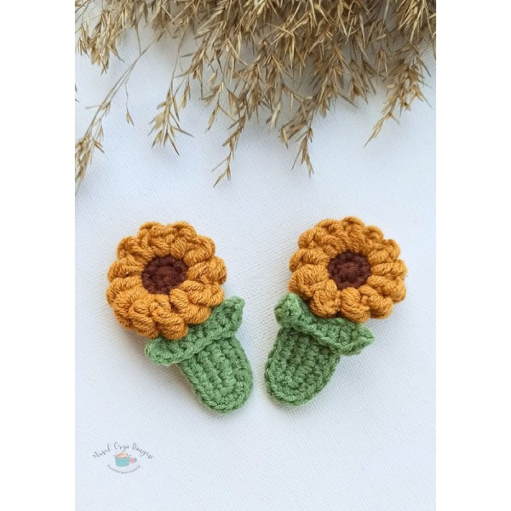 Masal Örgü Dünyası Çıt Çıt Ayçiçek 4 cm Niş Saç Aksesuarı Toka 4 cm (1 Çift) Toka, Taç & Saç Bandı Fiyatı