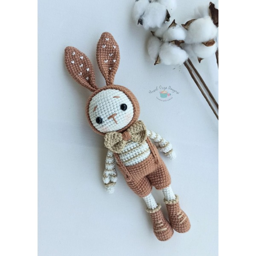 Masal Örgü Dünyası Kısa Şortlu Tavşancık Doğal Yıkanabilir Iplerden (27 Cm) Pastel Bebek Oyuncakları Fiyatı