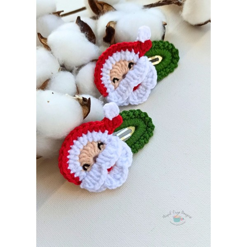 Masal Örgü Dünyası Noel Baba Serisi Niş Saç Aksesuarı Çıt Çıt Toka No:2 (1 Çift) Toka, Taç & Saç Bandı Fiyatı