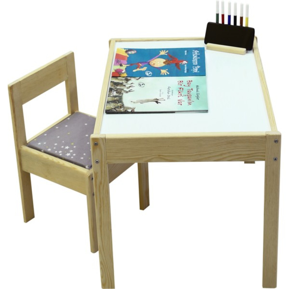 Masal Oyuncak Ahşap Çocuk Masası Yaz Sil Yüzey Bebek Odası Tekstili Fiyatı