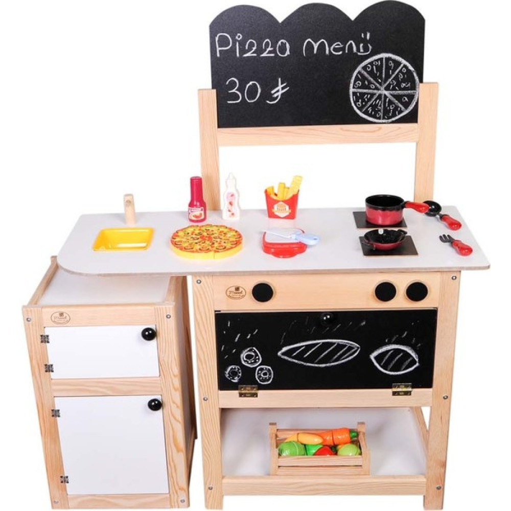 Masal Oyuncak Ahşap Mutfak Seti ve Buzdolabı Oyuncak Fiyatı