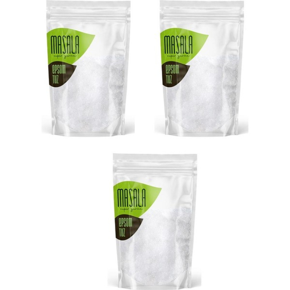 Masala 3 Adet Epsom Tuz 1 kg İngiliz Tuzu- Magnezyum Sülfat - 3 kg Diğer Fiyatı
