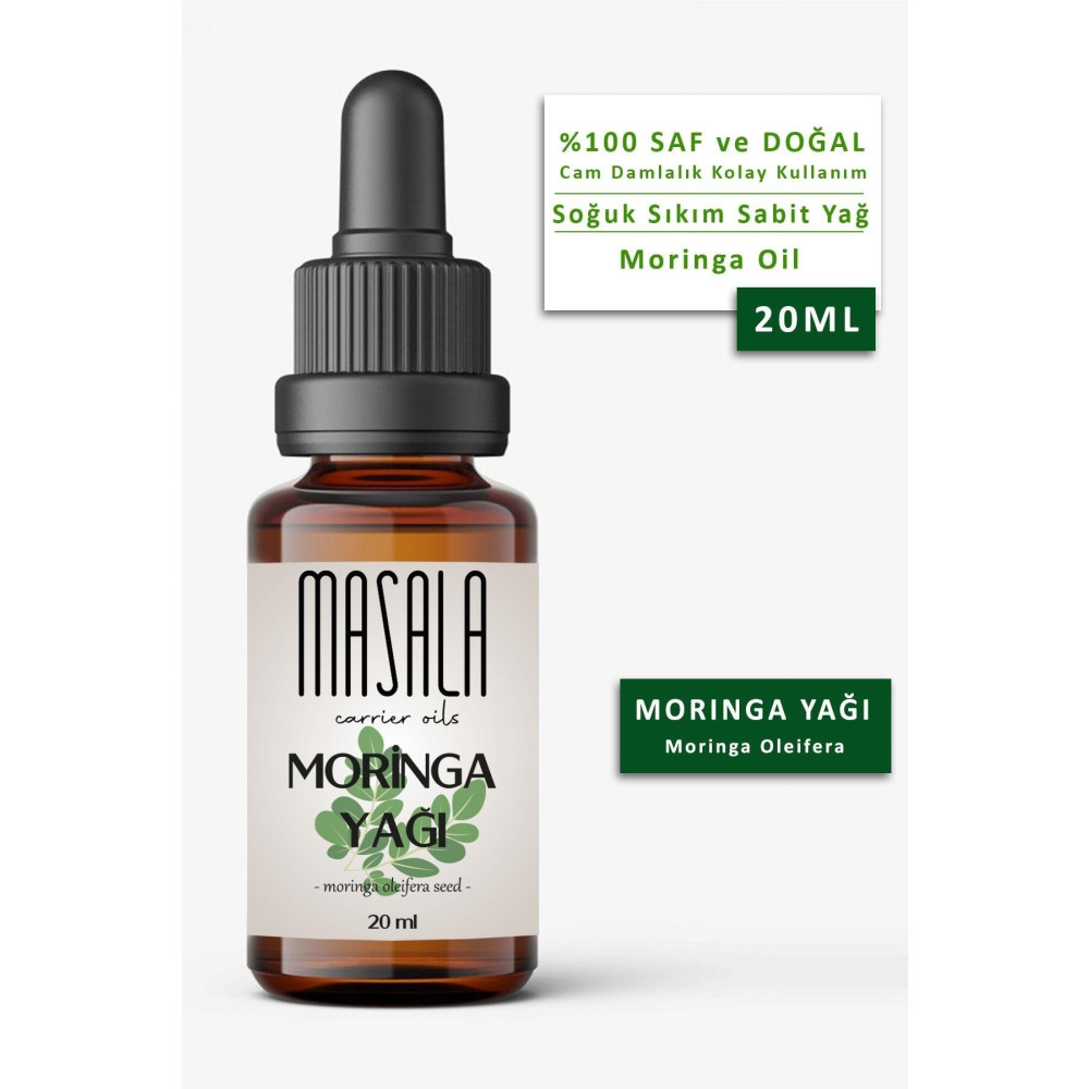 Masala Moringa Yağı 20 Ml. Soğuk Pres (moringa Carrier Oil) Cilt ve Yüz Bakımı Fiyatı