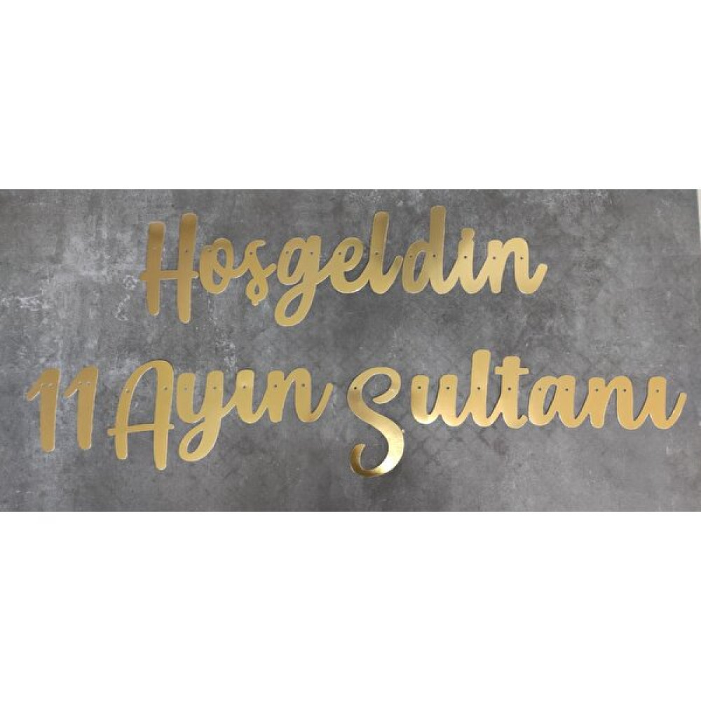 Masalsı Concept Hoşgeldin 11 Ayın Sultanı Ramazan Süsü 11 Parça Tavan ve Duvar Askısı - Gold Ev & Dekorasyon Aksesuarları Fiyatı