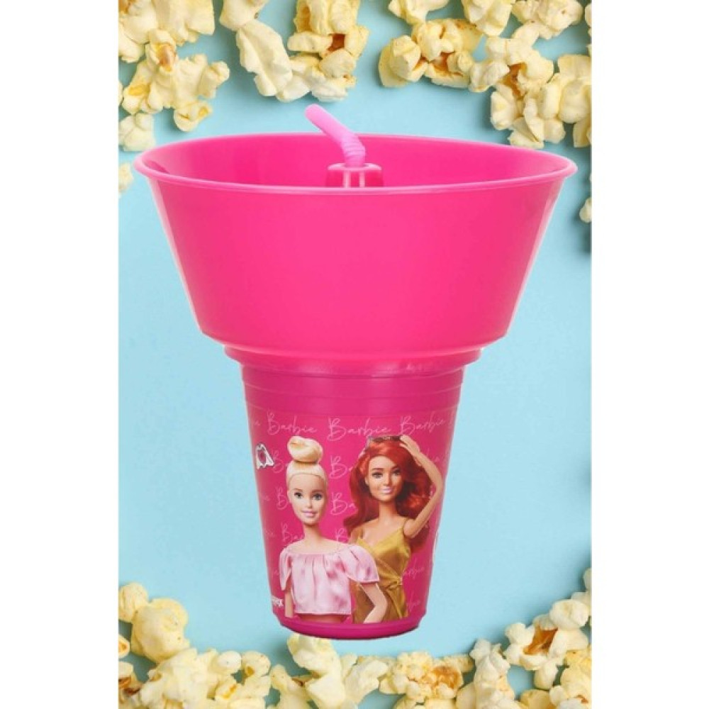 Masc Grup Lisanslı Mısır Cips ve Atıştırmalık Kovalı Pipetli Bardak - Barbie Fincan / Bardak / Kahve Takımı Fiyatı