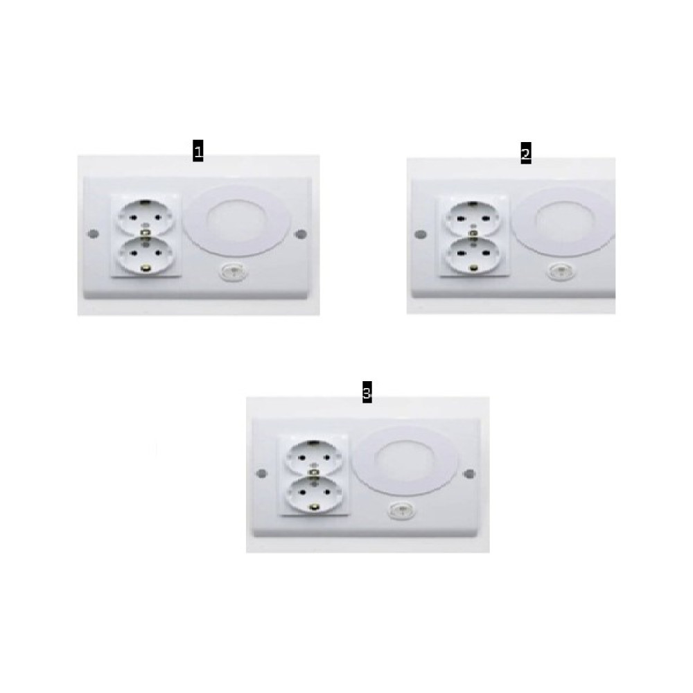 Masfitech Dolap & Tezgah Altı Prizli Aydınlatma 3 Watt (Gün Işığı) - 3 Adet Prizler Fiyatı