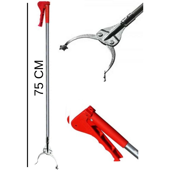 Masfitech Yengeç Çok Amaçlı Çöp Toplama Aparatı (Yıldız Ağızlı) - 75 CM - Kırmızı Diğer Fiyatı